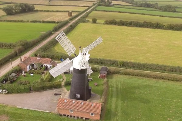 windmill in a field